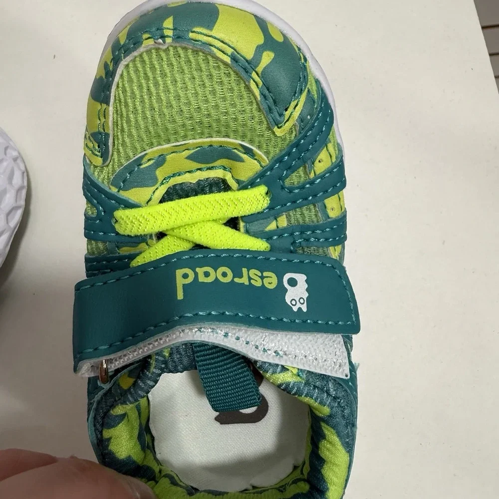 Green Camo Baby Sneakers Mesh Toddler First Walker Shoes Size 142